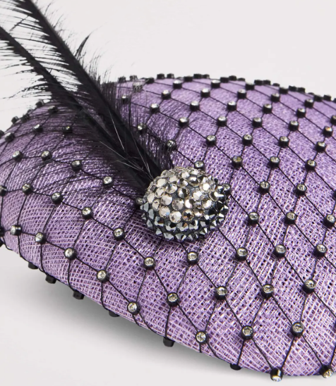 Victoria Grant Feathered Sinamay Fascinator