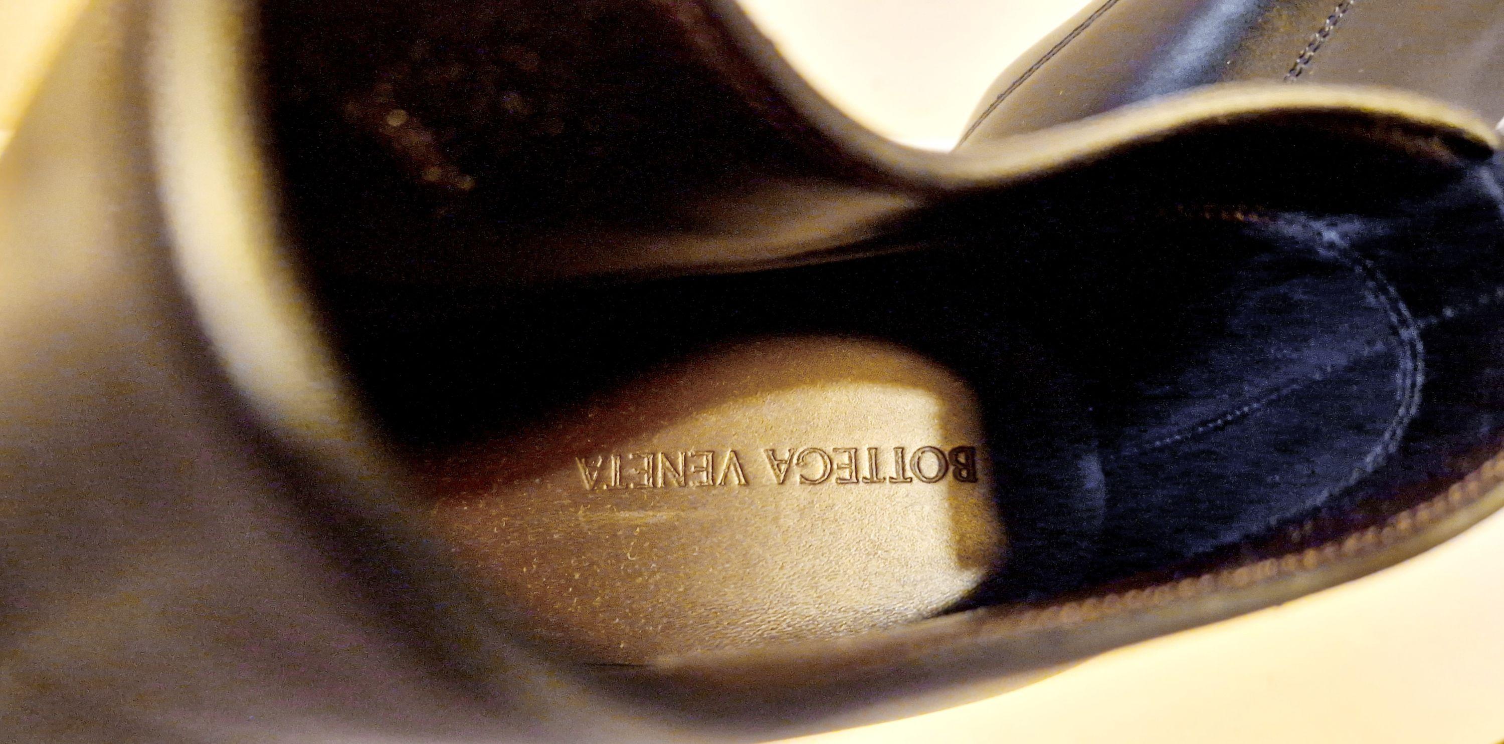 Bottega Veneta Black Leather Storm Ankle Boots