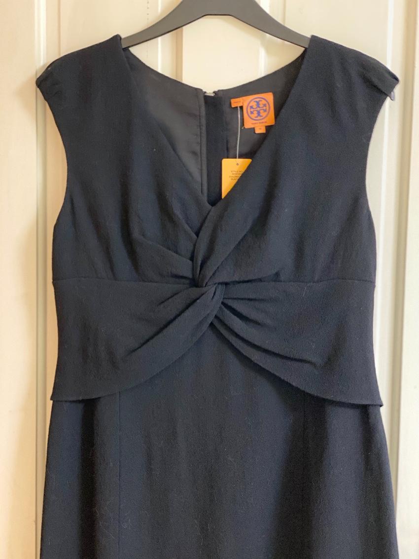 Tory Burch Patrice black crepe dress