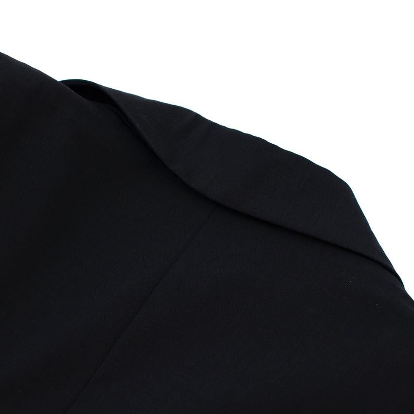 Prada Navy Wool Single Breasted Tailored Jacket