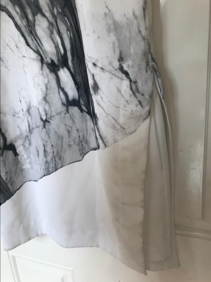 Helmut Lang Marble Print Dress