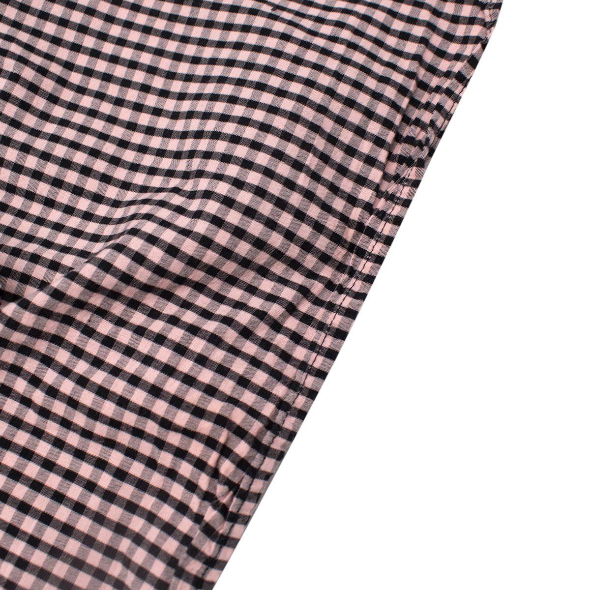 Black & Pink Gingham Blouse