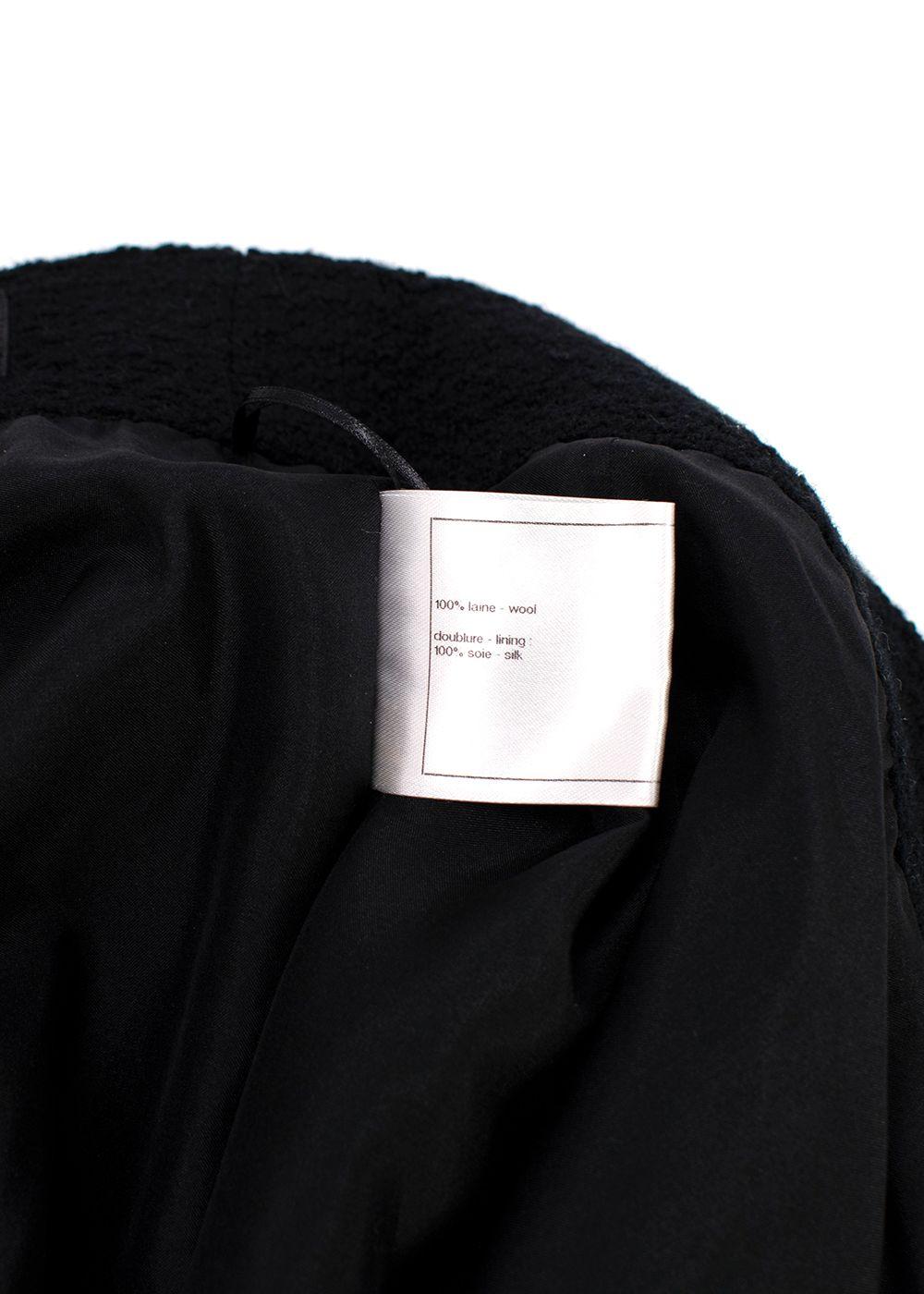 Black Tweed Pencil Skirt