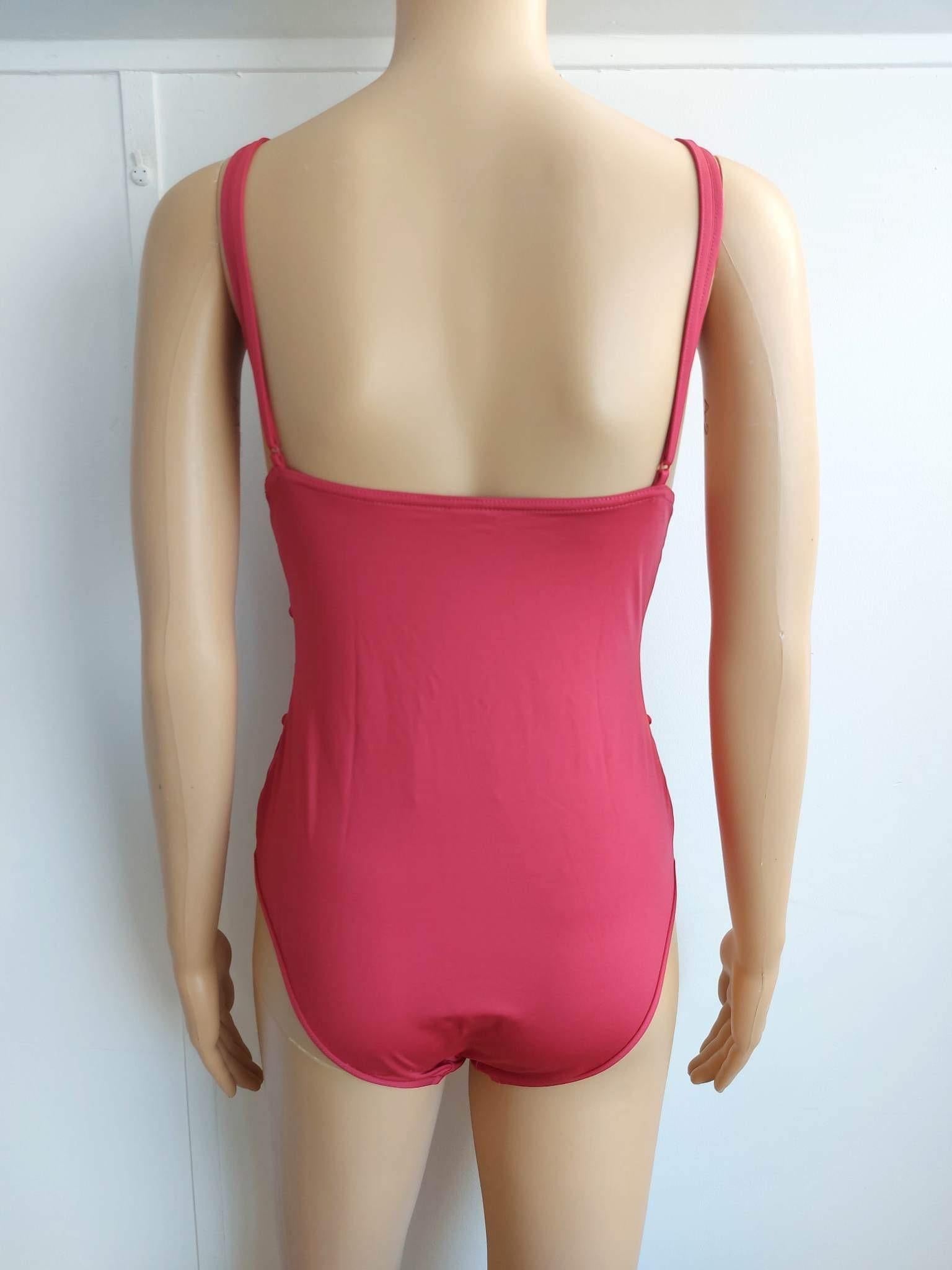 Goldie Crescent button-embellished cutout swimsuit