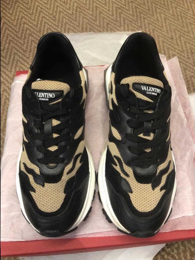 Valentino Bounce low top tiger stripe sneakers
