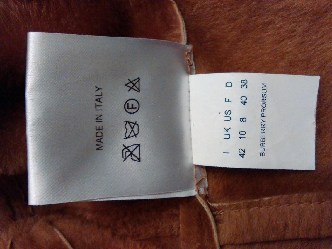 Burberry Faraday Double-breasted coat in shearling