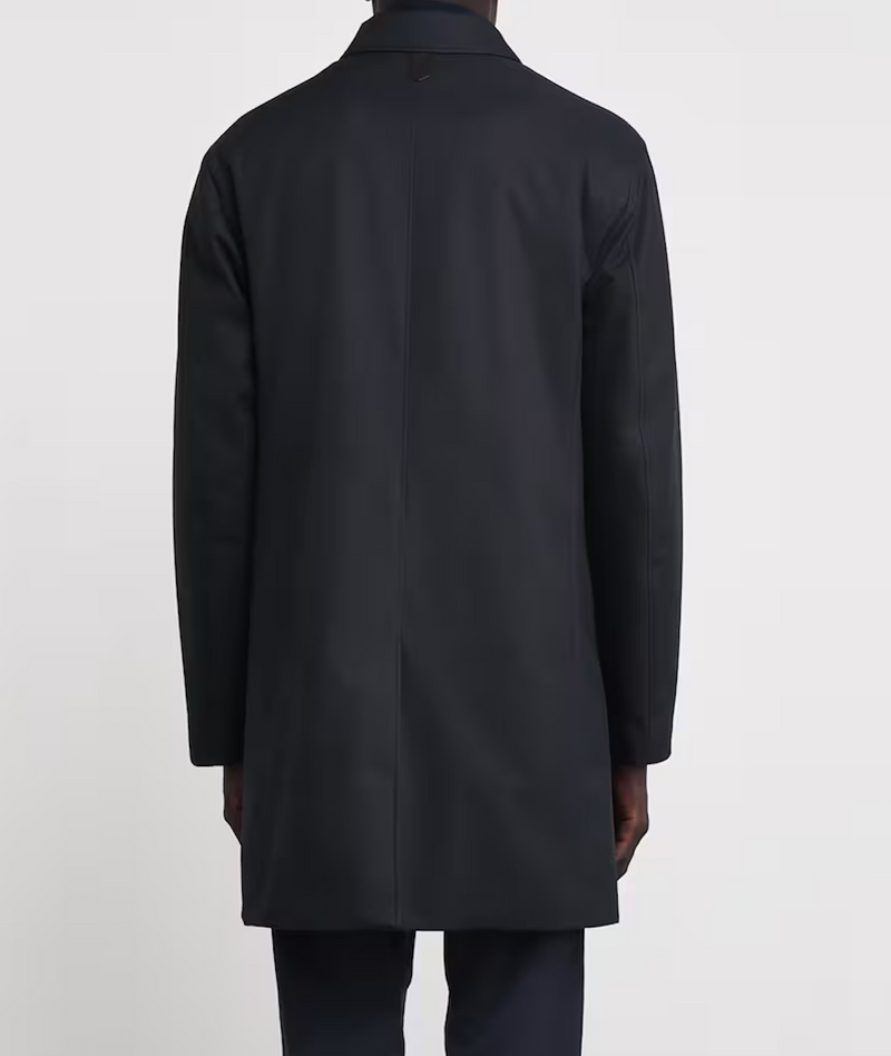 Canali Detachable Hood Overcoat