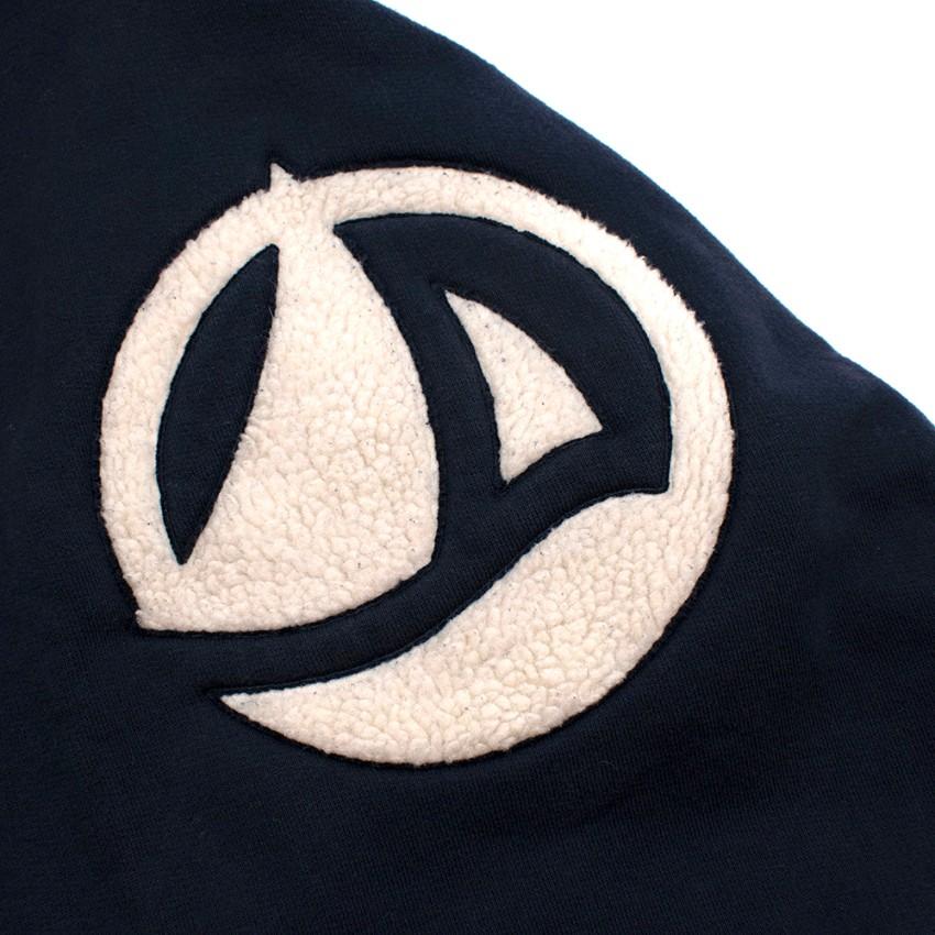 Petit Bateau Navy Boat Logo Hooded Sweatshirt