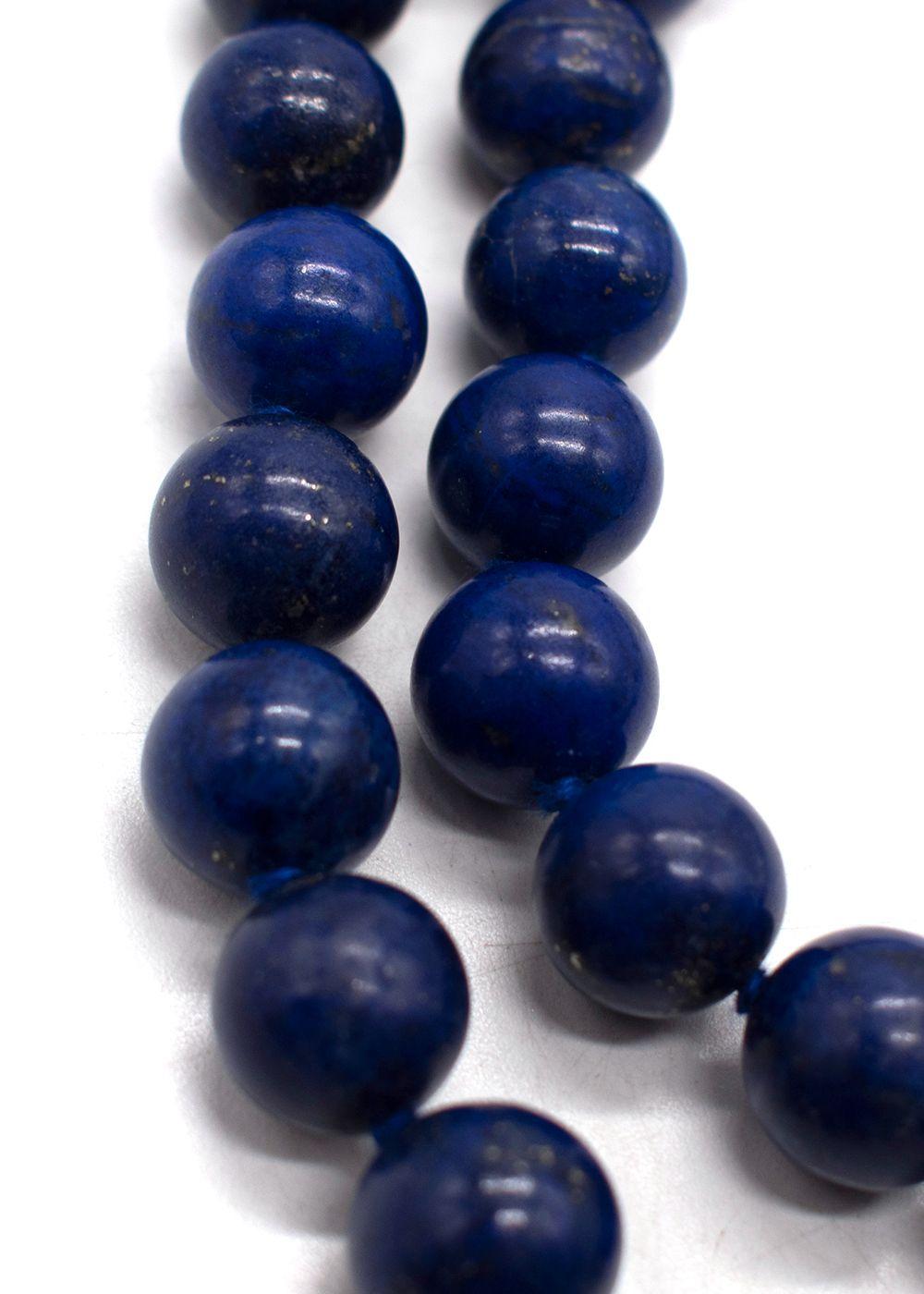 Bespoke Fine Quality Blue Agate Beaded Necklace