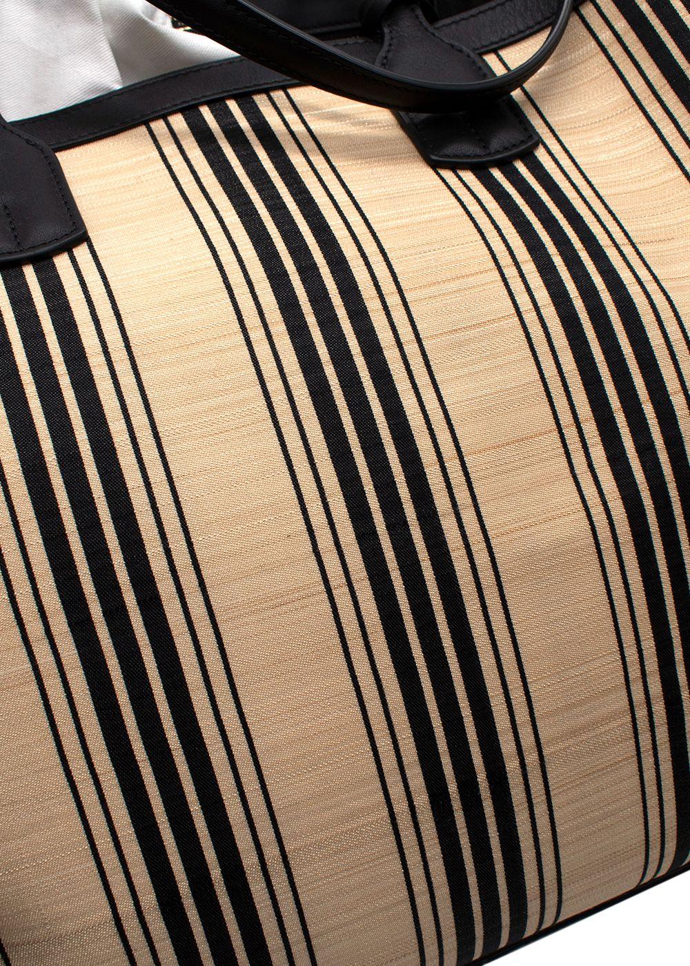 Tanner Krolle Black Striped Cadogan Tote Traveller Bag