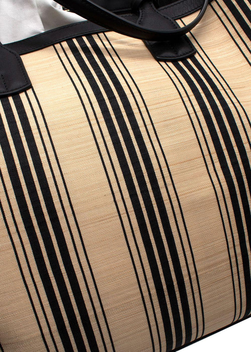 Tanner Krolle Black Striped Cadogan Tote Traveller Bag