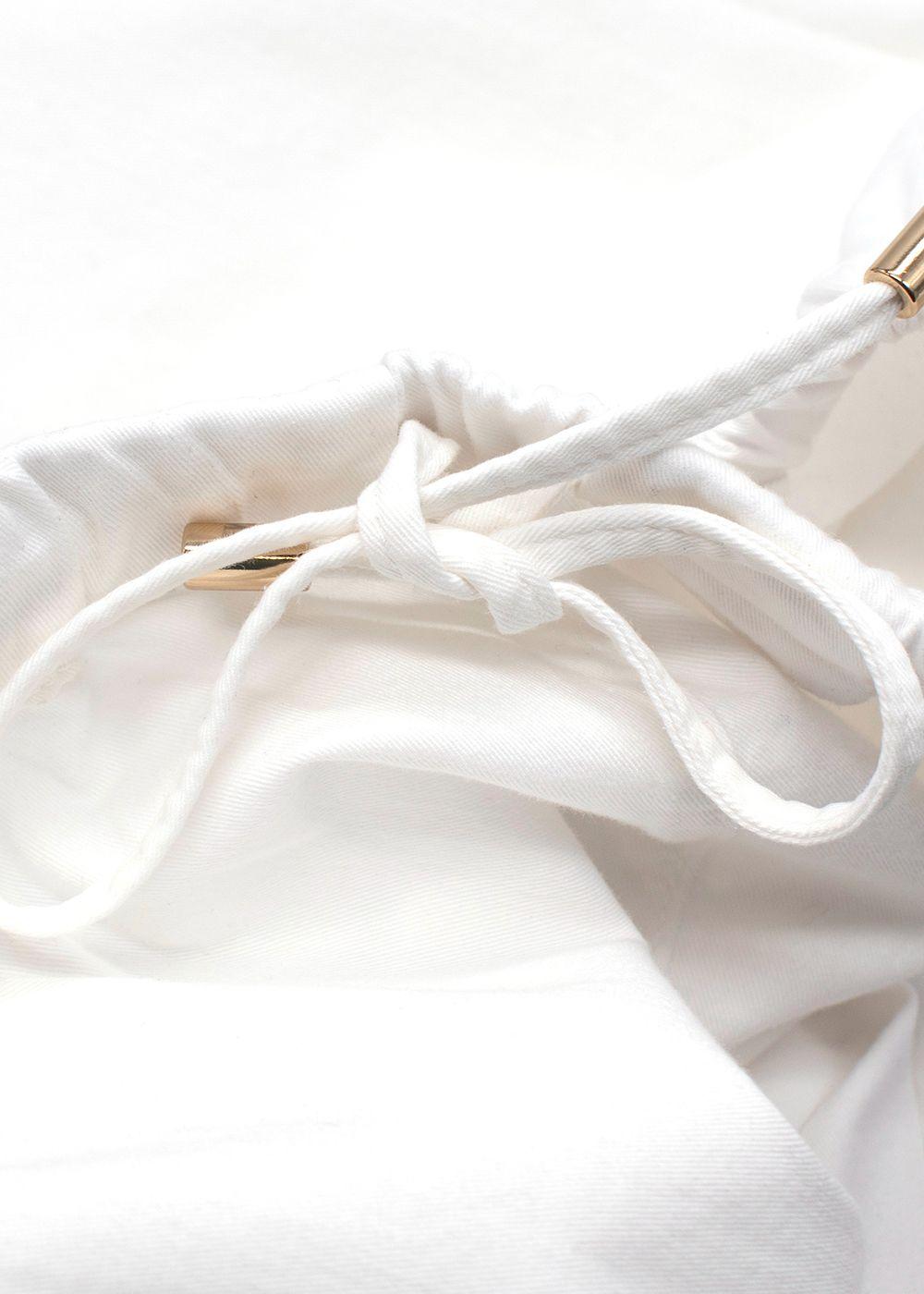 MaxMara White Straight Leg Trousers