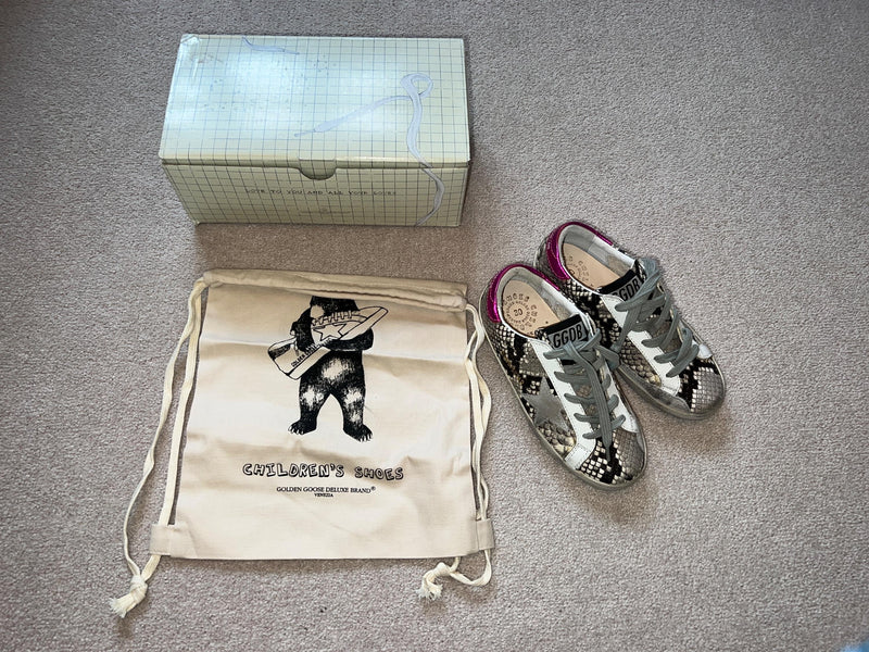 Python Printed Superstar Sneakers
