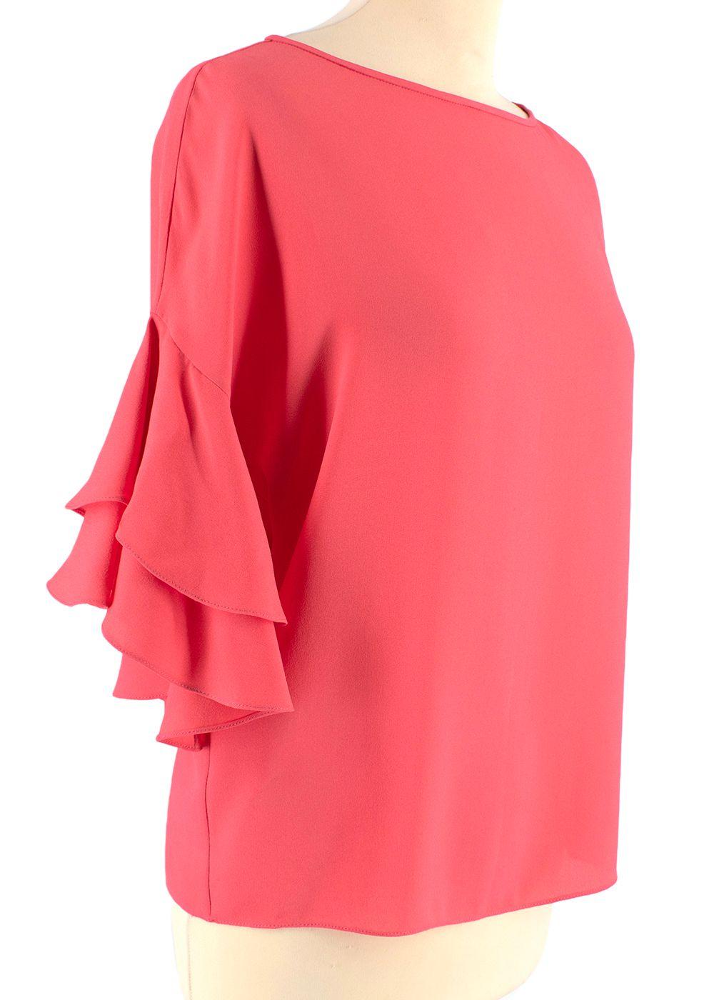 Collection Coral Ruffle Sleeve Top