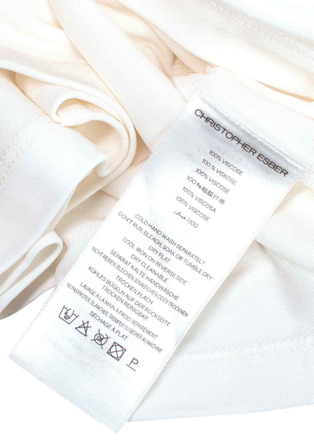 Christopher Esber White Orbit Skirt