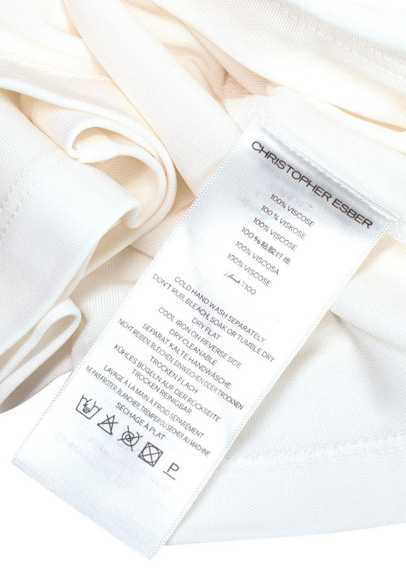 Christopher Esber White Orbit Skirt