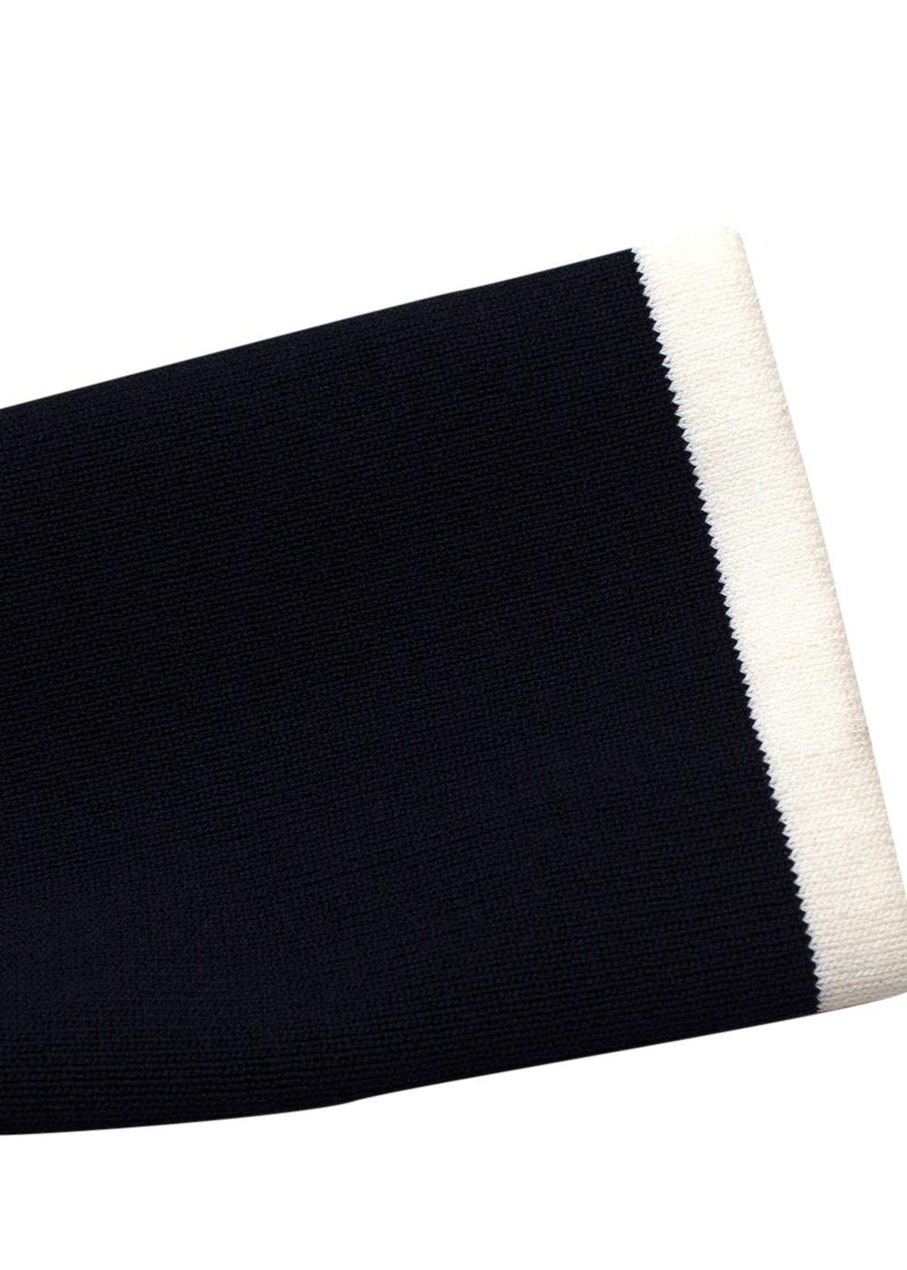 Claudie Pierlot Navy Double Breasted Knitted Blazer