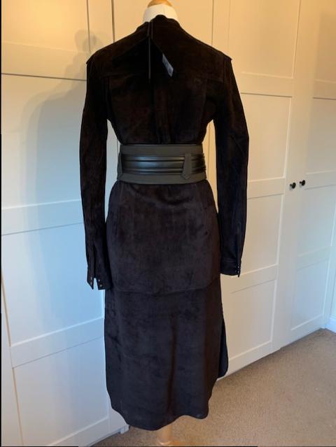 Belstaff Black Suede Belted Dress