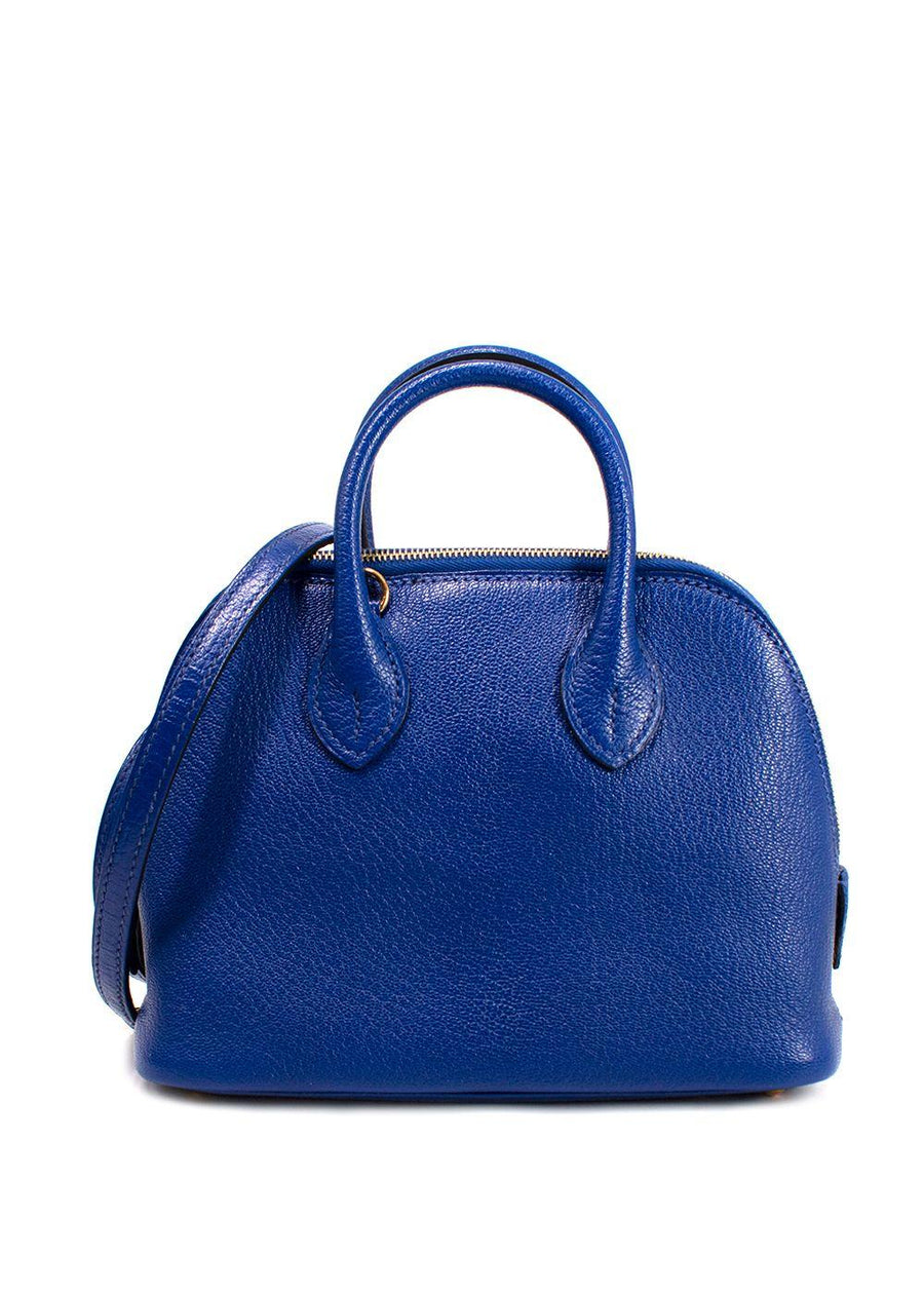 Hermès Bleu Electrique Chèvre Mini Bolide Bag GHW