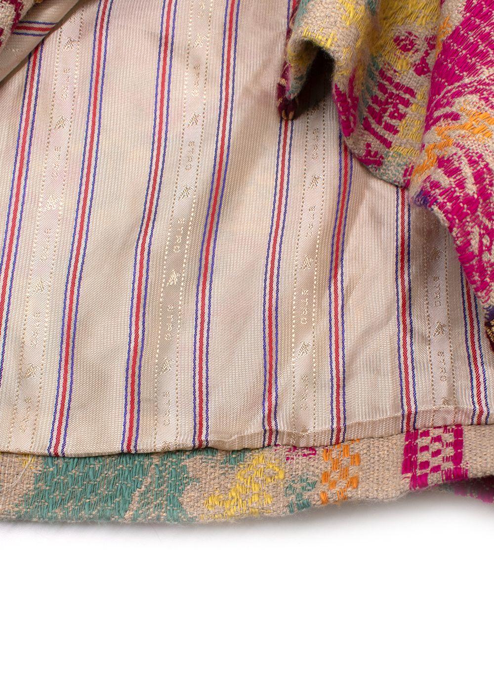 Etro Multicolour Pattern Embroidered Longline Vest