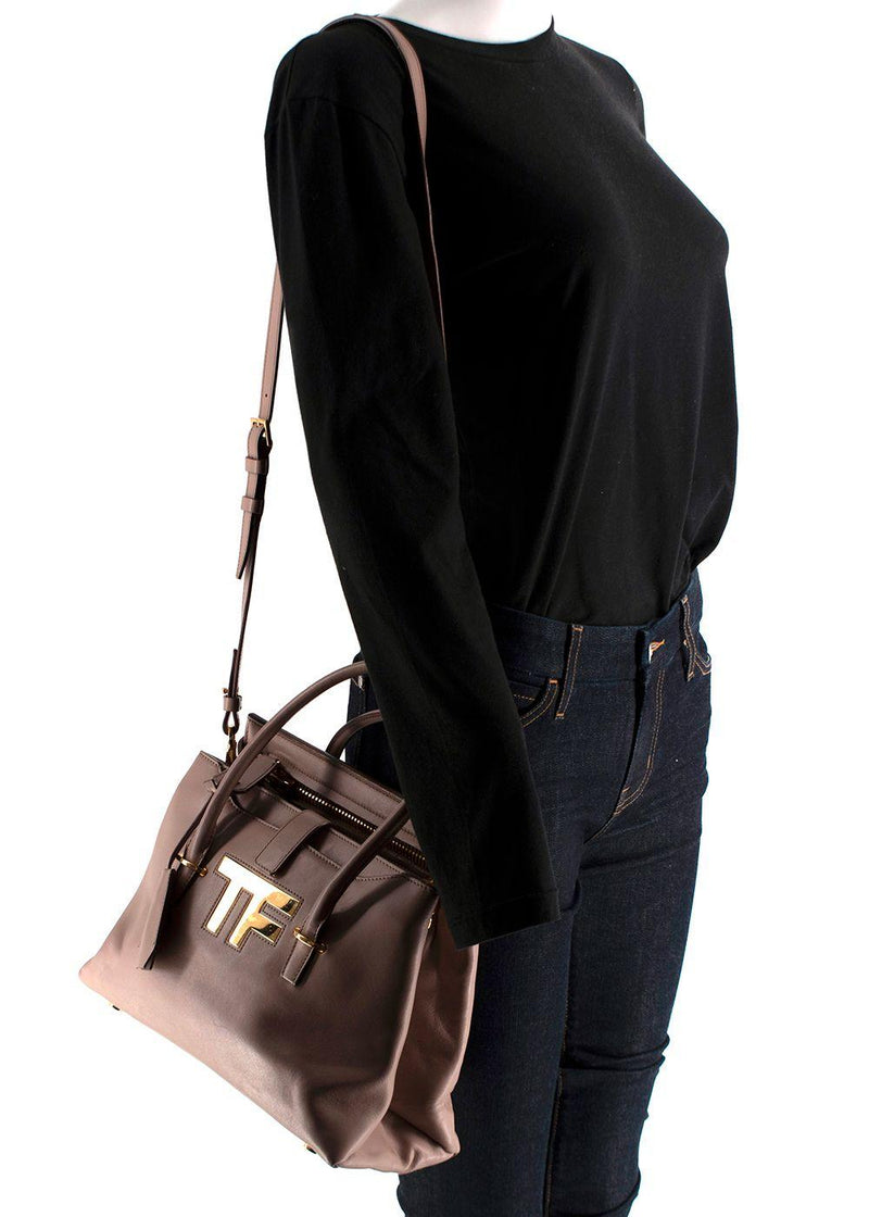 Tom Ford Smooth Calfskin Blush Icon Handbag