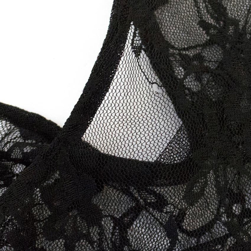 Tracy Reese Grey Jersey Dress with Black Lace