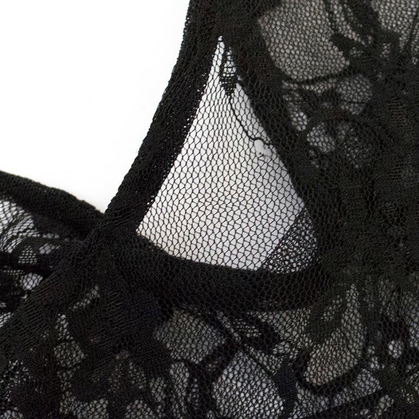 Tracy Reese Grey Jersey Dress with Black Lace