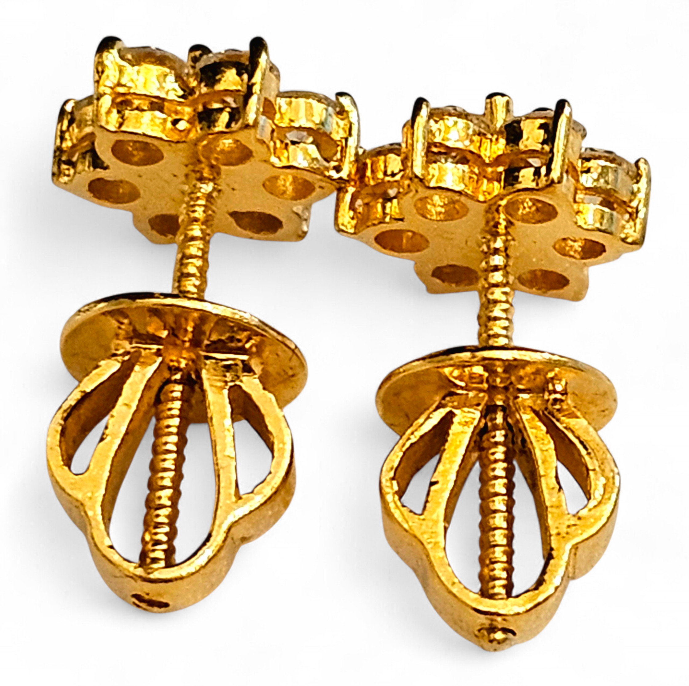 Bespoke Diamond Cluster Earrings