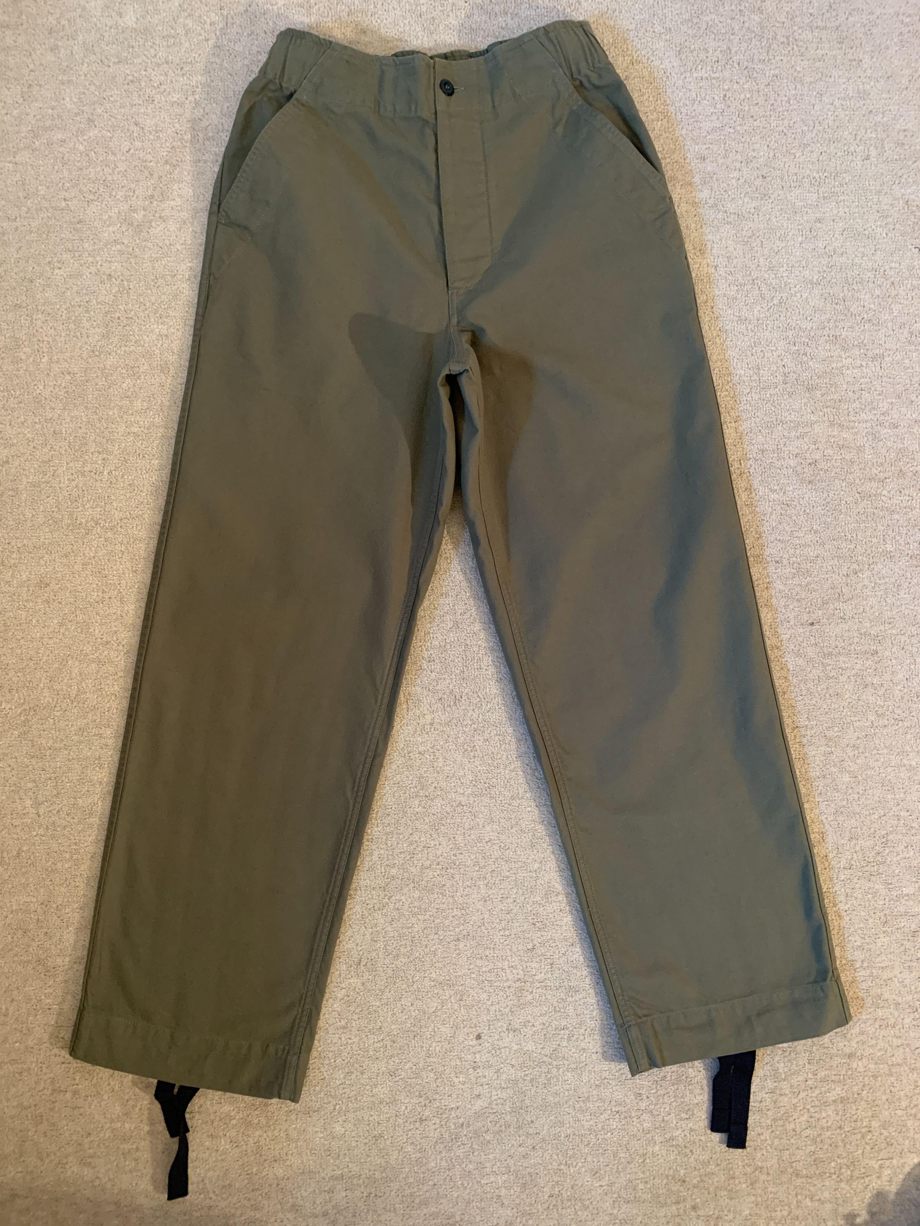 MHL Khaki Straight Leg Trousers