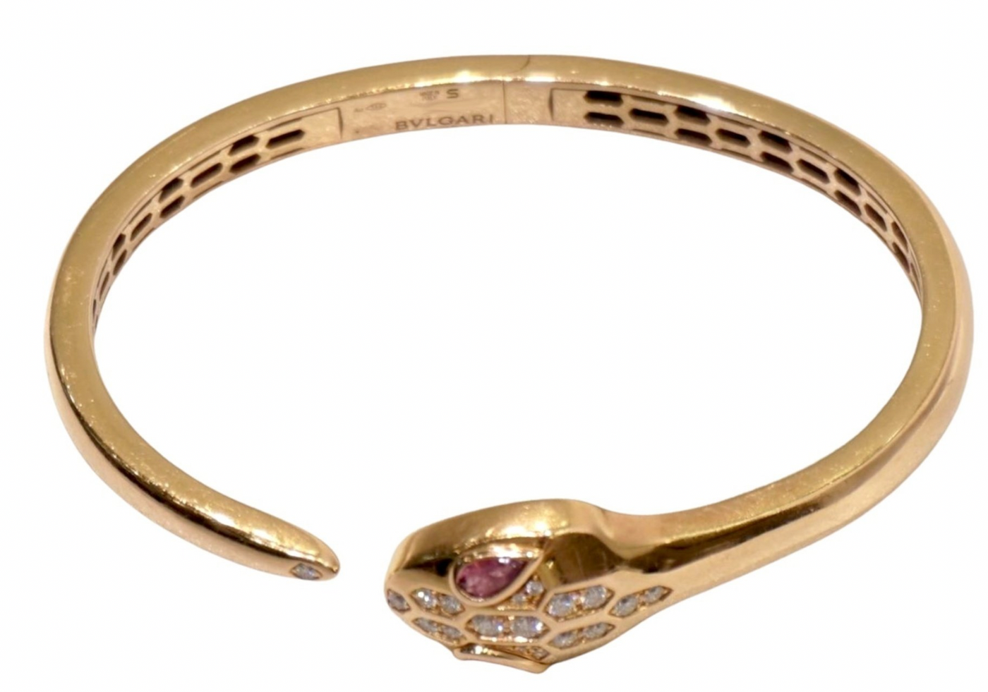 Bvlgari Serpenti Viper Ring in 18k Rose Gold