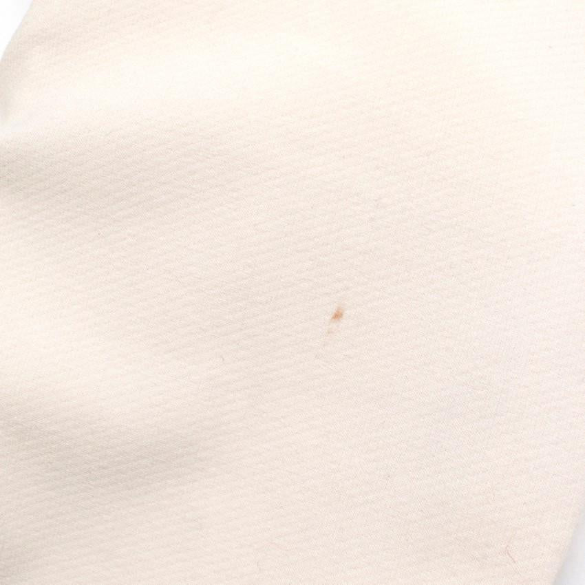 Theory White Slim Fit Cropped Trousers