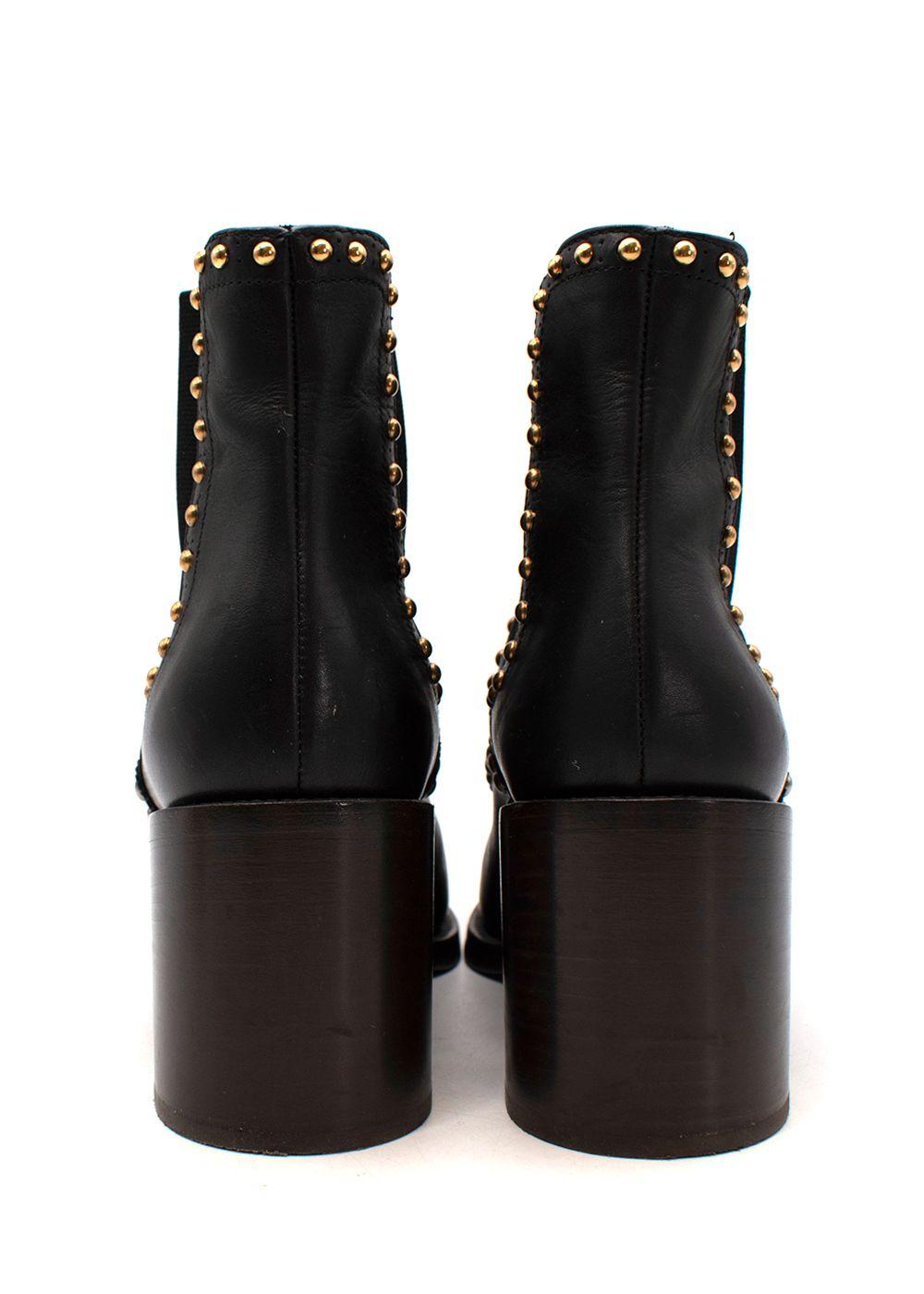 Prada Black Studded Western Boots