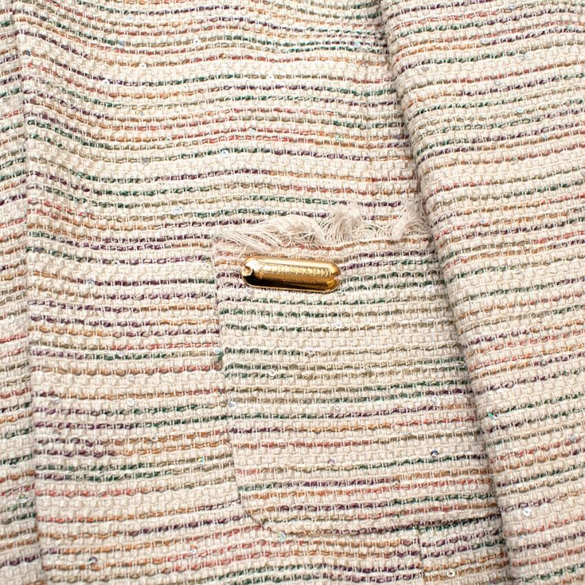Trussardi Multicolour Tweed Jacket With Sequin Detail