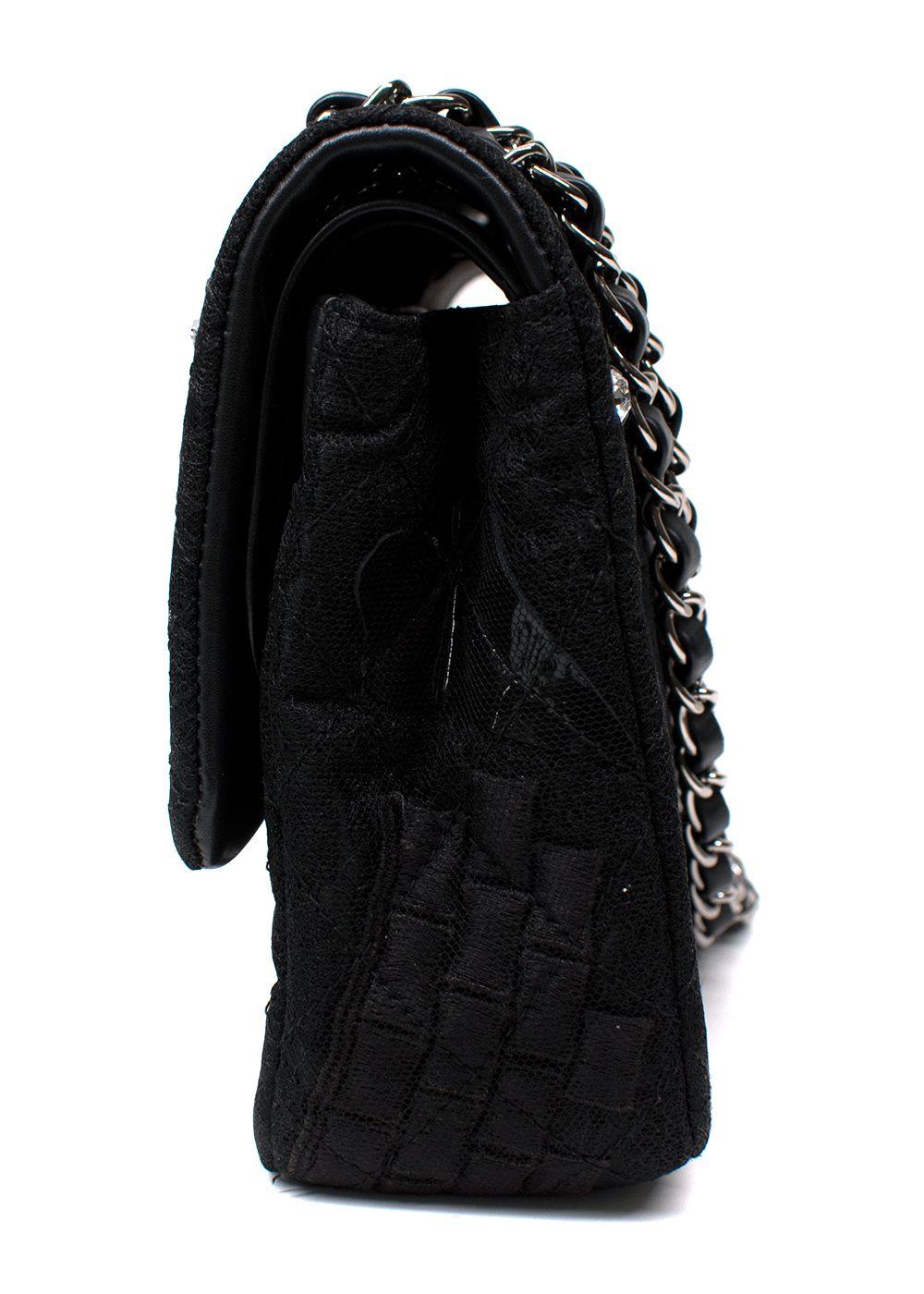 Chanel Black Metier D'Arts Embellished Medium Flap Bag