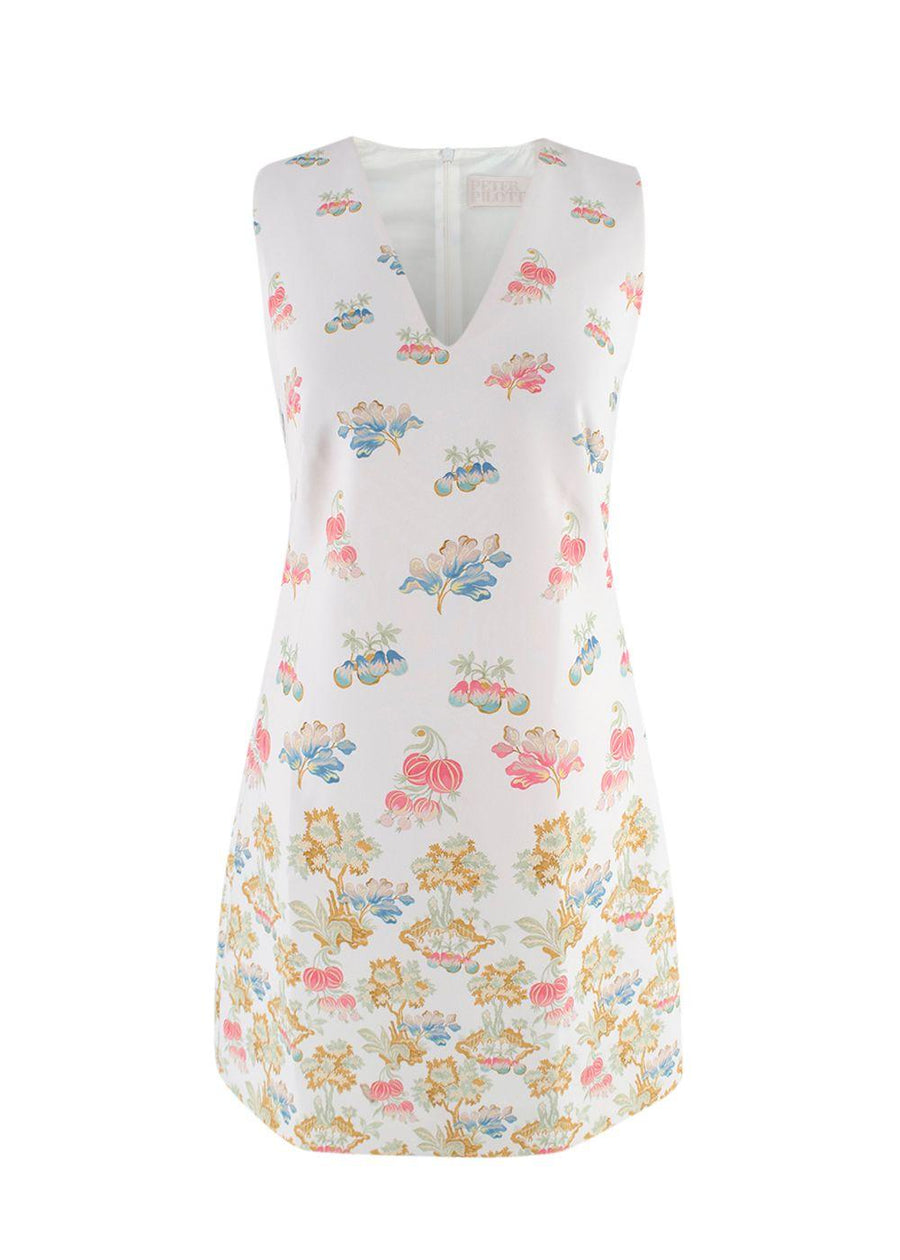 Peter Pilotto White Floral Mini Dress