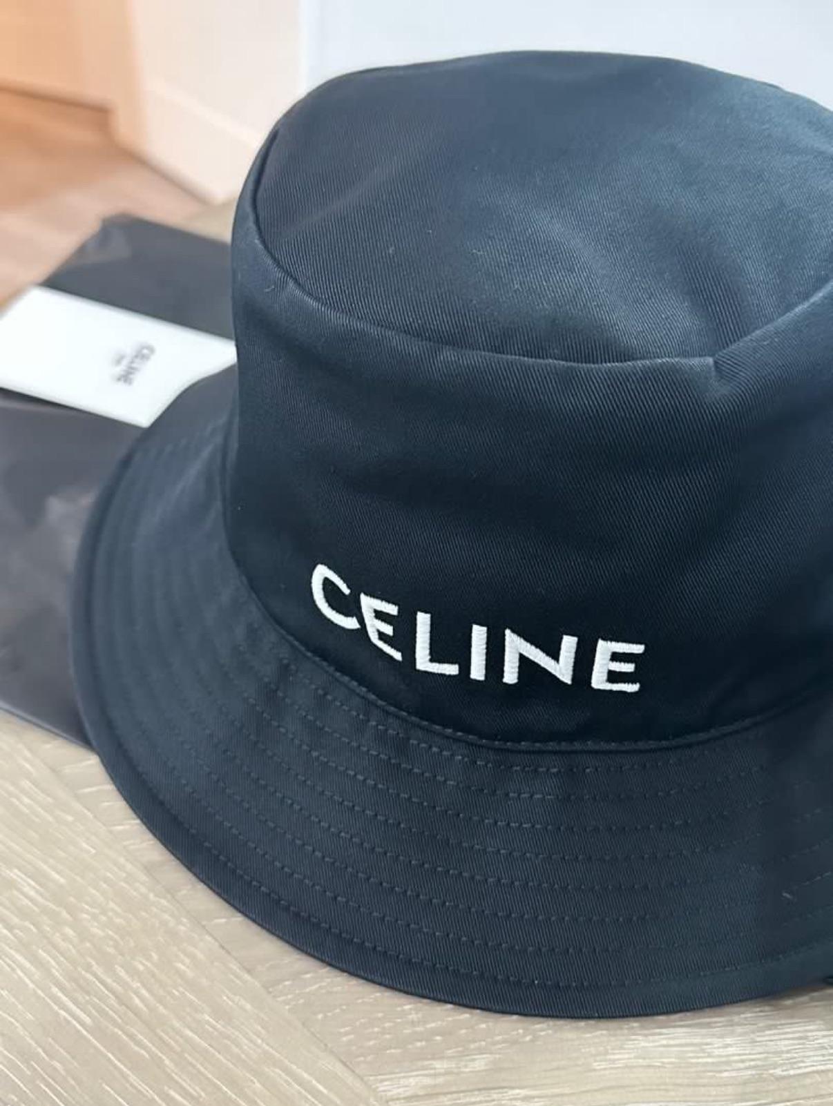 Celine Black Bucket hat