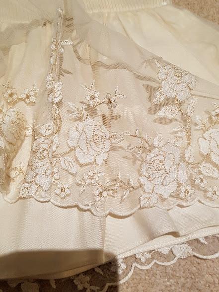 BLUMARINE Baby Dress Cream and gold 18 24 m