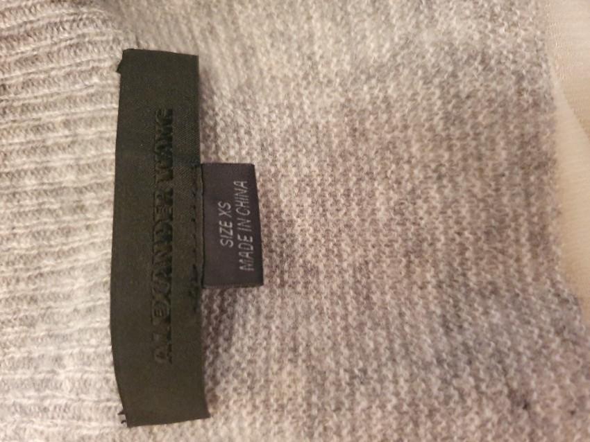 Alexander Wang Sheer Back Striped V-neck Cardigan