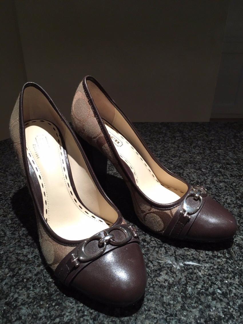 Coach Monogrammed Pumps