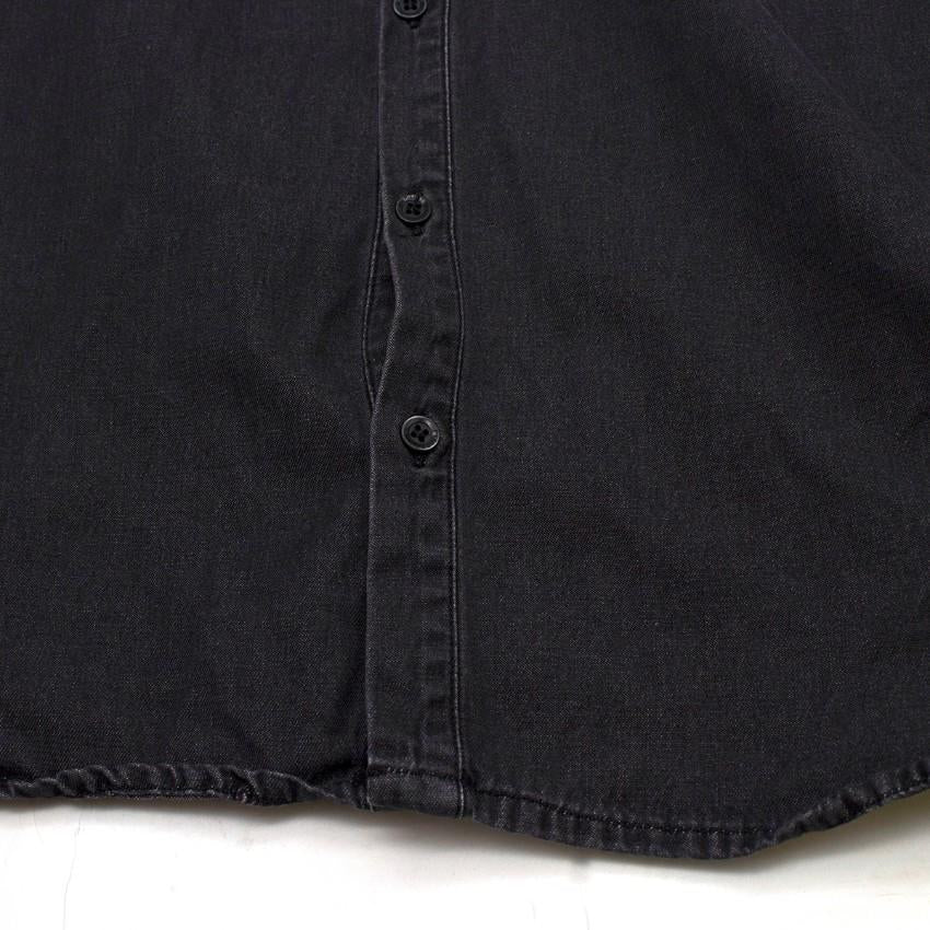 Pierre Balmain Charcoal Denim Shirt
