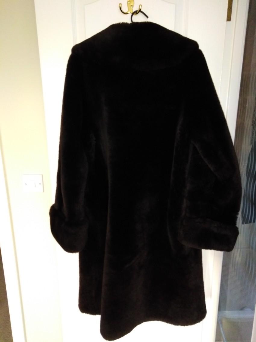 Bespoke Brown Shearling Coat
