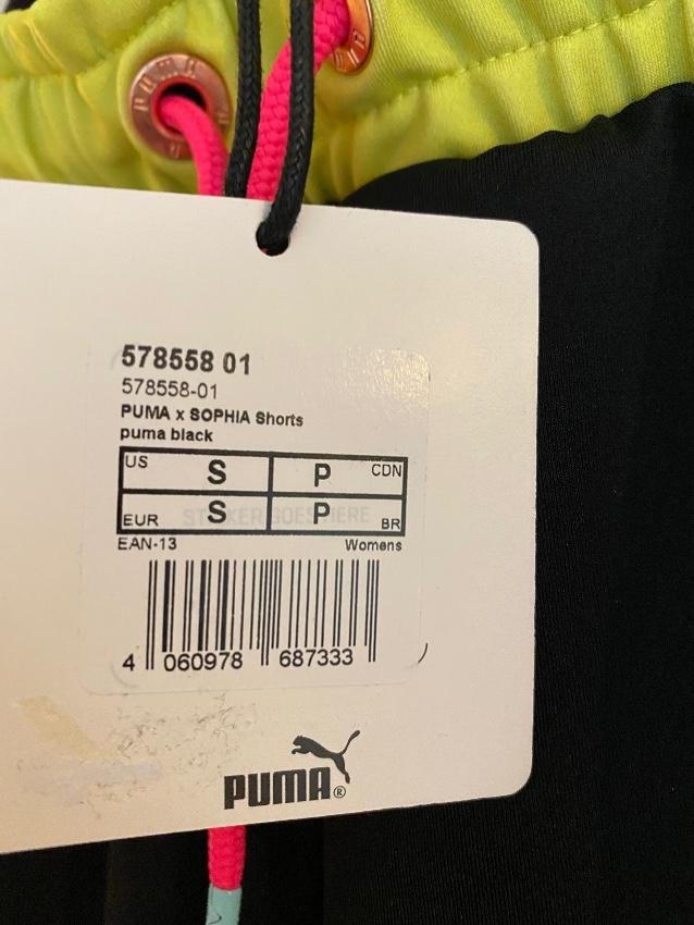 Sophia Webster x Puma Black Fishnet Detail Shorts