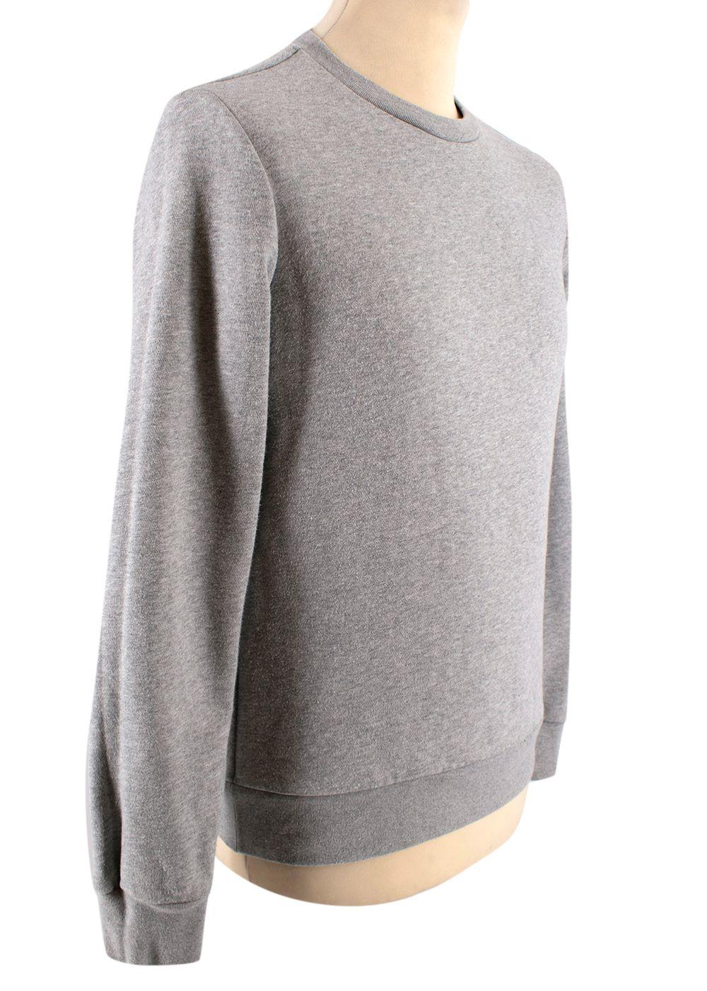 Ports 1961 'Follow Me' Embroidered Grey Sweatshirt