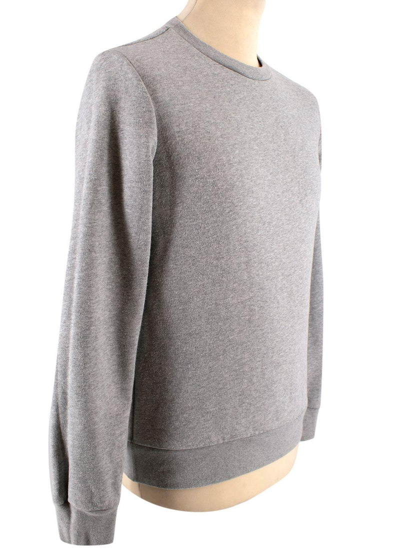 Ports 1961 'Follow Me' Embroidered Grey Sweatshirt