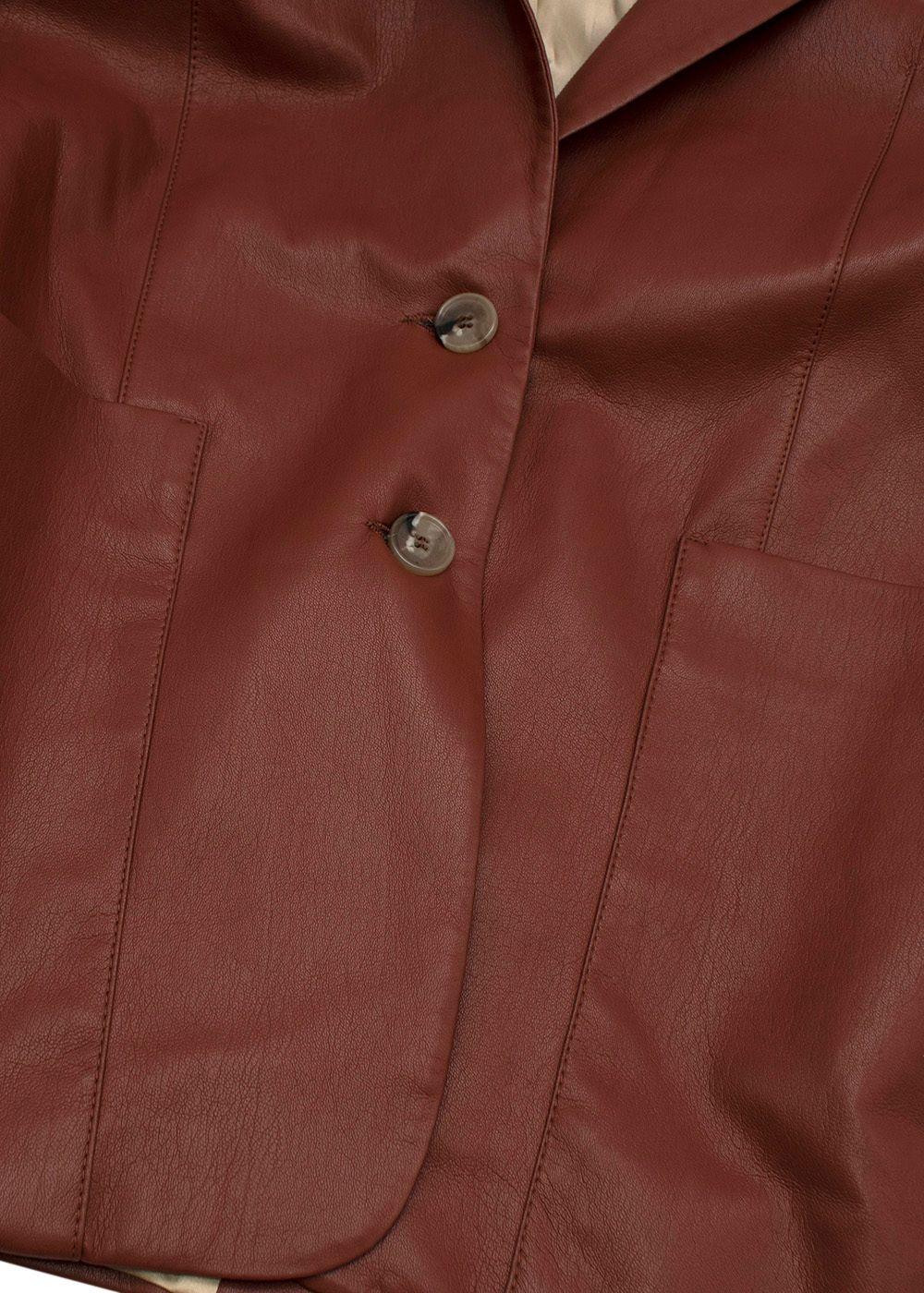 Nanushka Vegan-leather Evan Longline Blazer