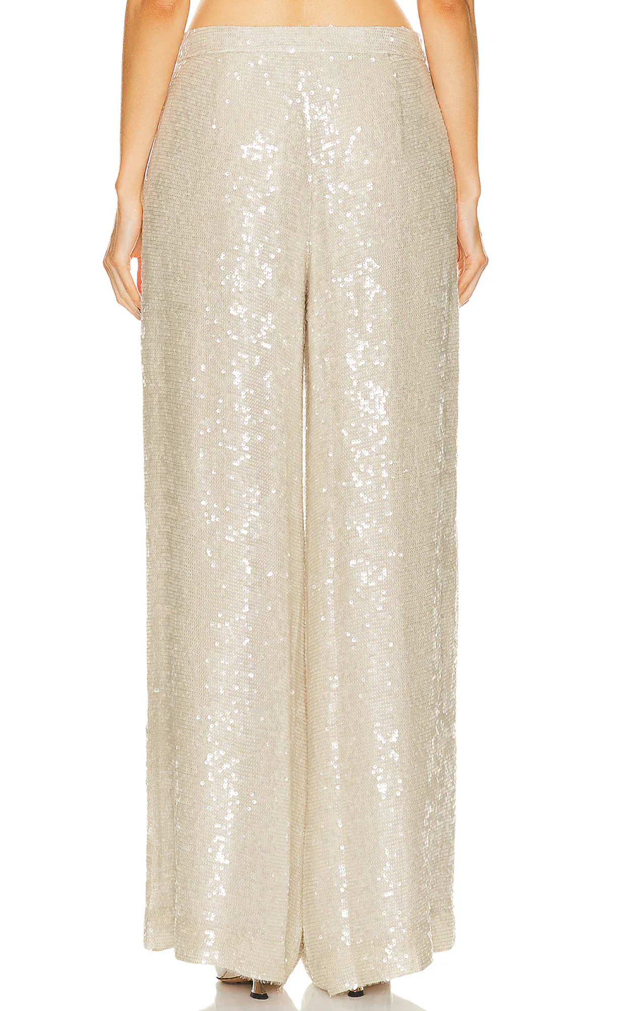 Lapointe Sequin Viscose Relaxed Wide Leg Trouser