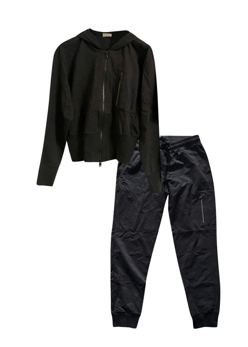 Brunello Cucinelli Black Jacket and Joggers Tracksuit