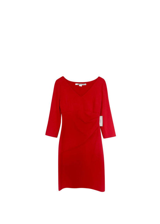 Red Bias Cut Bevin Dress