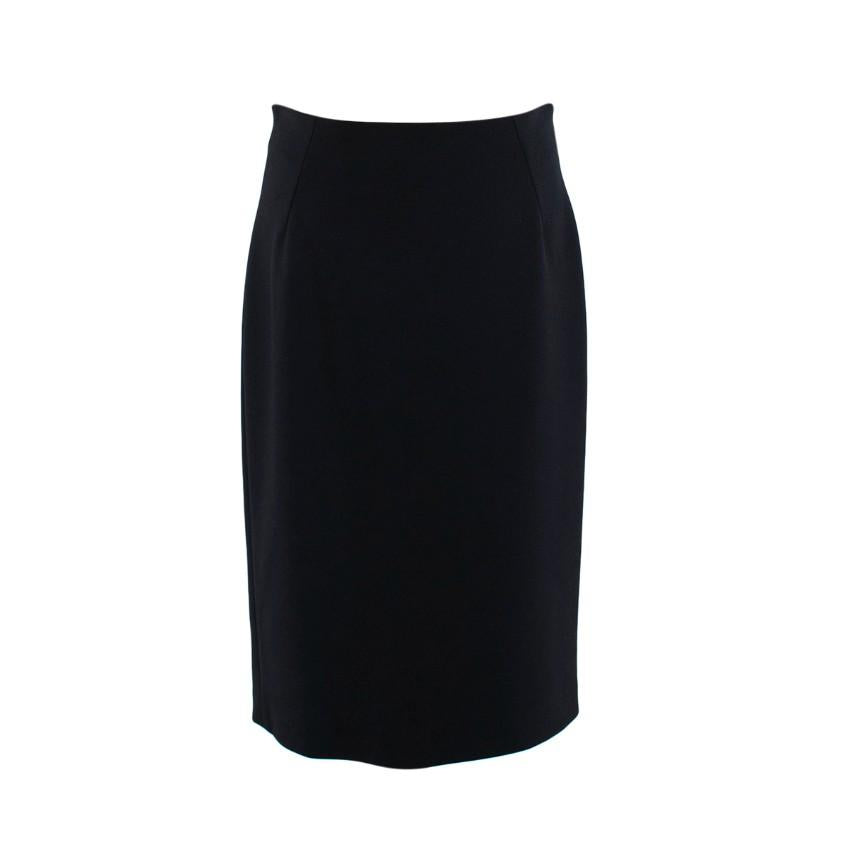 Yves Saint Laurent Vintage Black Pencil Skirt