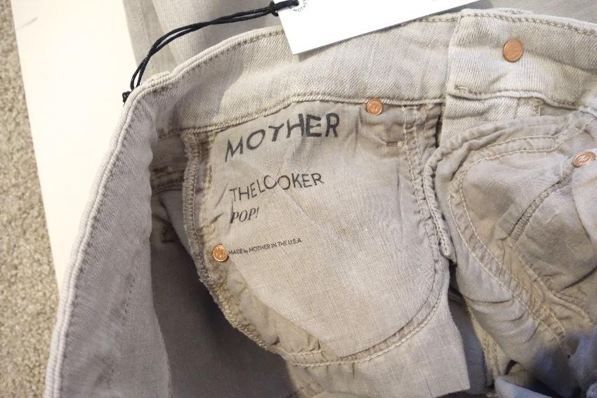 Mother The Looker Grey Skinny Jeans